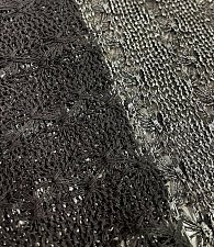 Ажур-трикотаж с напылен. черн\серебро