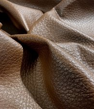 Кожзам фактурный коричневый